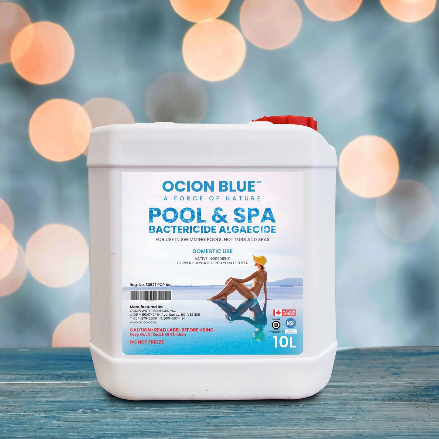 10L Ocion Blue + Test Strips (pH, Alkalinity, & Copper)