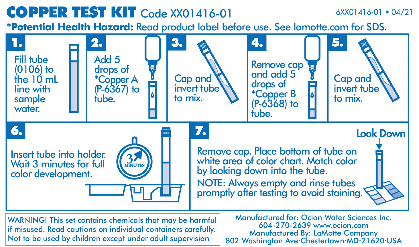 Copper Test Kit-2 part